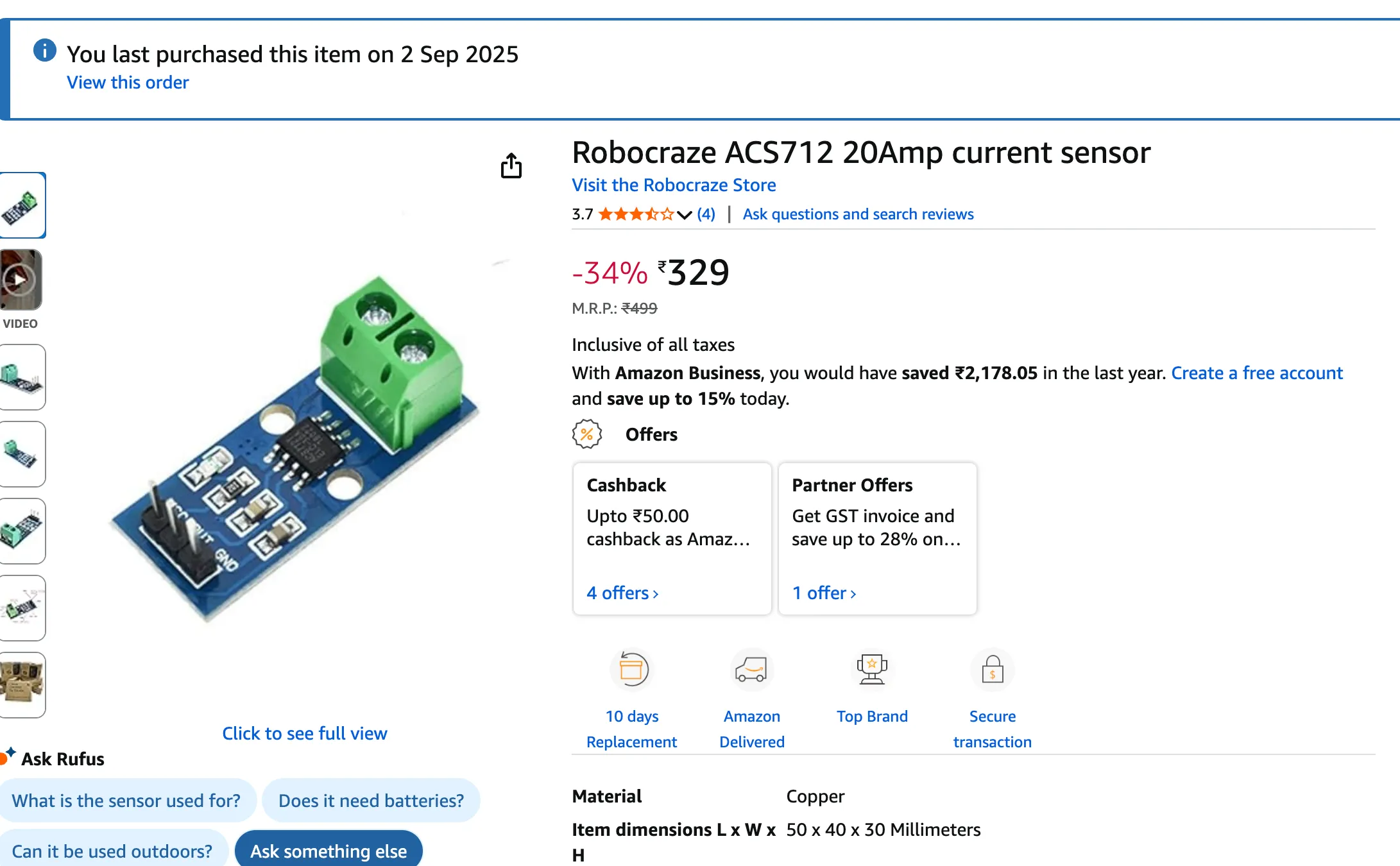 acs712 current sensor