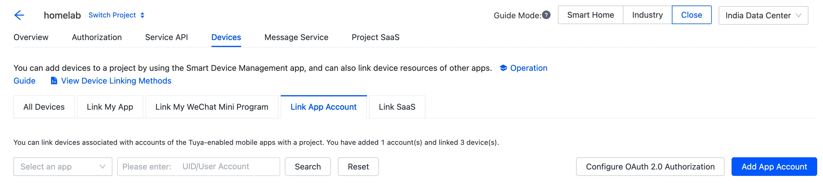 add app account