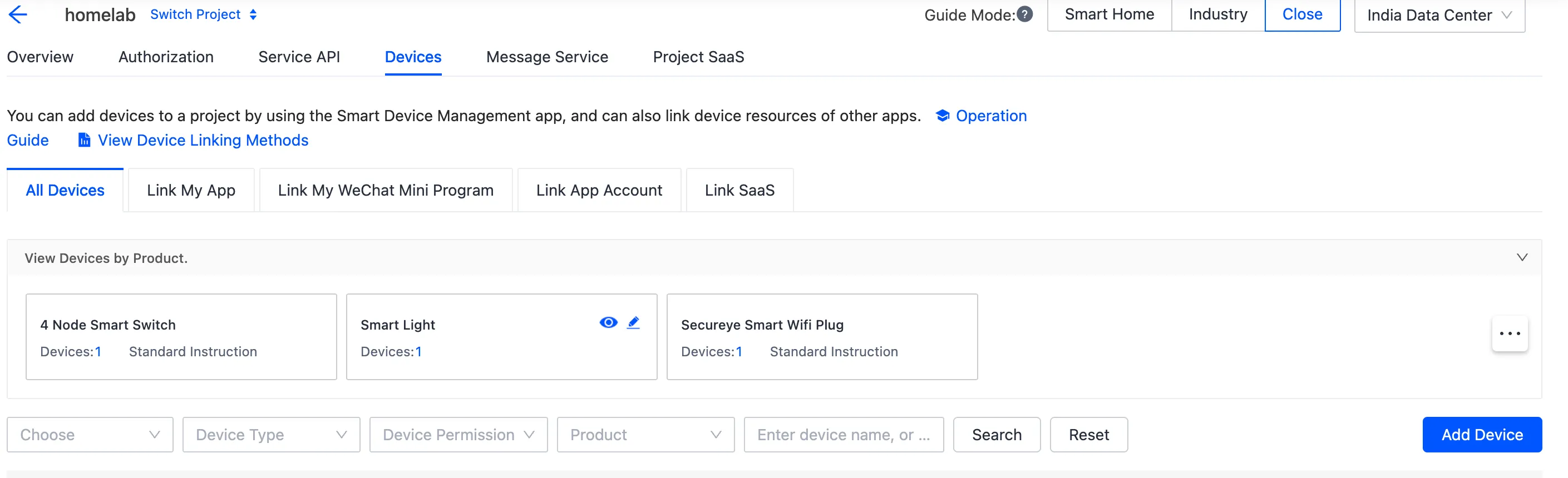 add device button